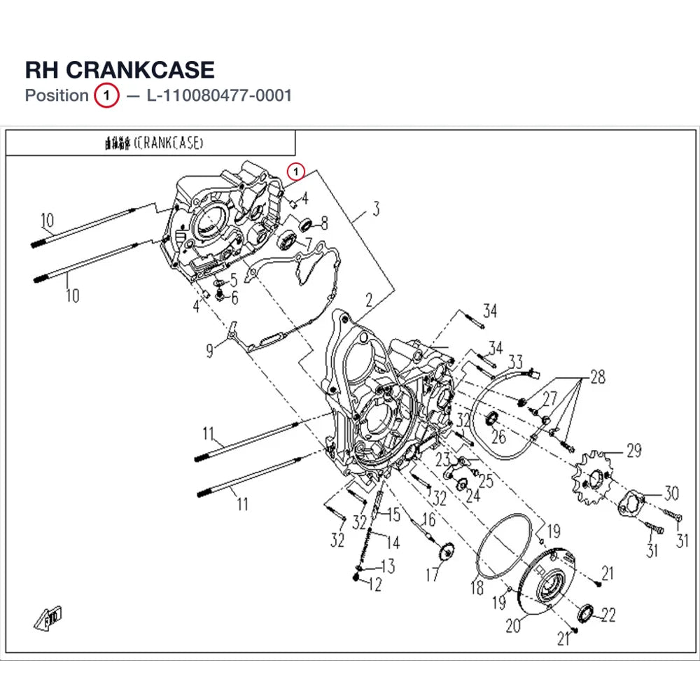 RH CRANKCASE product image