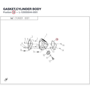 GASKET,CYLINDER BODY product image