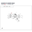 GASKET,CYLINDER HEAD product image