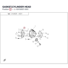 GASKET,CYLINDER HEAD product image