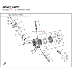 INTAKE VALVE product image