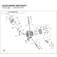 VALVE SWING ARM SHAFT product image
