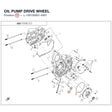 OIL PUMP DRIVE WHEEL product image