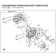 COUNTERSHAFT DRIVE SPROCKET FIXING PLATE product image
