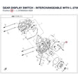 GEAR DISPLAY SWITCH - INTERCHANGEABLE WITH L-270650121-0001 product image