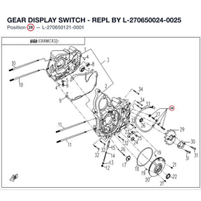 GEAR DISPLAY SWITCH - REPL BY L-270650024-0025 product image