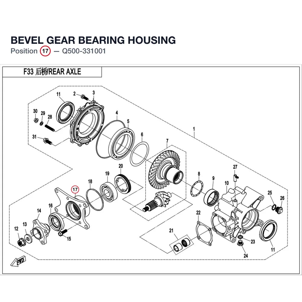 BEVEL GEAR BEARING HOUSING product image