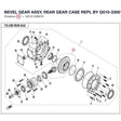 BEVEL GEAR ASSY, REAR GEAR CASE REPL BY Q510-330010-00001 product image