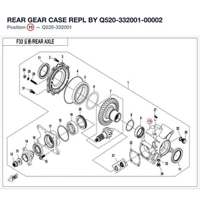 REAR GEAR CASE REPL BY Q520-332001-00002 product image