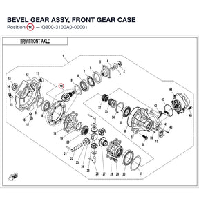 BEVEL GEAR ASSY, FRONT GEAR CASE product image
