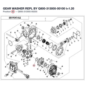 GEAR WASHER REPL BY Q800-313005-00100 product image