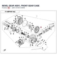 BEVEL GEAR ASSY., FRONT GEAR CASE product image