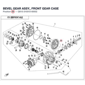 BEVEL GEAR ASSY., FRONT GEAR CASE product image