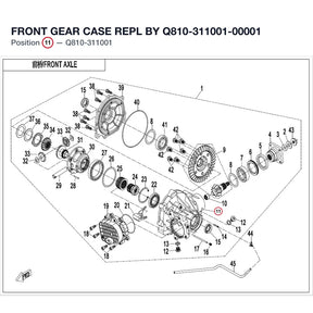 FRONT GEAR CASE REPL BY Q810-311001-00001 product image