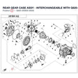 REAR GEAR CASE ASSY - INTERCHANGEABLE WITH Q820-330000-20001 product image