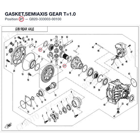GASKET,SEMIAXIS GEAR product image