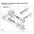 MOUNTING PLATE REPL BY Q830-313001-00001 product image
