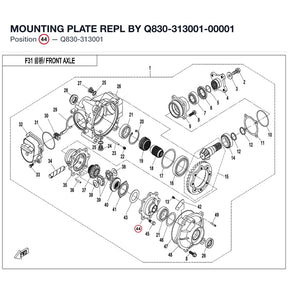 MOUNTING PLATE REPL BY Q830-313001-00001 product image