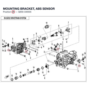 MOUNTING BRACKET, ABS SENSOR product image