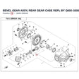 BEVEL GEAR ASSY, REAR GEAR CASE REPL BY Q850-3300A0-00001 product image