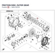 FRICTION DISC, OUTER GEAR product image