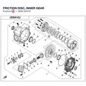 FRICTION DISC, INNER GEAR product image