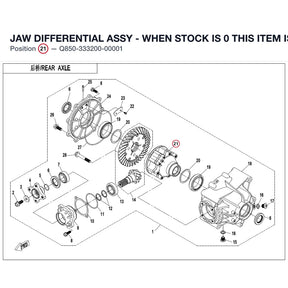 JAW DIFFERENTIAL ASSY - WHEN STOCK IS 0 THIS ITEM IS NO LONGER AVAILABLE product image