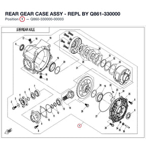 REAR GEAR CASE ASSY product image