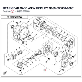 REAR GEAR CASE ASSY REPL BY Q860-330000-00001 product image