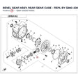 BEVEL GEAR ASSY, REAR GEAR CASE - REPL BY Q860-3300A0-00003 product image