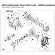 BEVEL GEAR ASSY, REAR GEAR CASE - INTERCHANGEABLE WITH Q860-3300A0-00002 product image