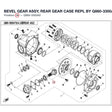 BEVEL GEAR ASSY, REAR GEAR CASE REPL BY Q860-3300A0-00001 product image