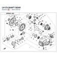 LH CV SHAFT GEAR product image