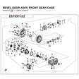 BEVEL GEAR ASSY, FRONT GEAR CASE product image