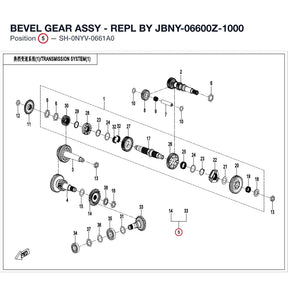 BEVEL GEAR ASSY product image