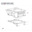 CYLINDER BODY ASSY product image