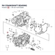 RH CRANKSHAFT BEARING product image