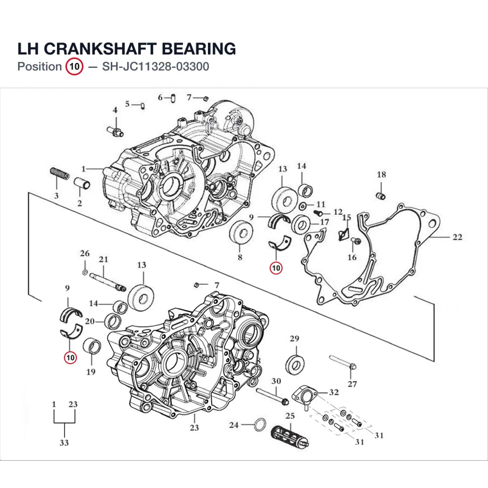 LH CRANKSHAFT BEARING product image