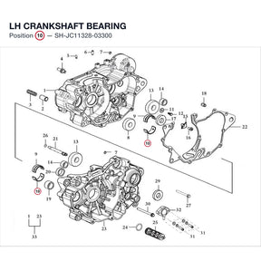LH CRANKSHAFT BEARING product image