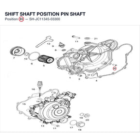 SHIFT SHAFT POSITION PIN SHAFT product image