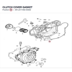 CLUTCH COVER GASKET product image