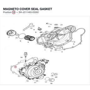 MAGNETO COVER SEAL GASKET product image