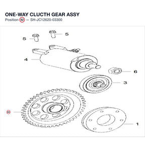 ONE-WAY CLUCTH GEAR ASSY product image