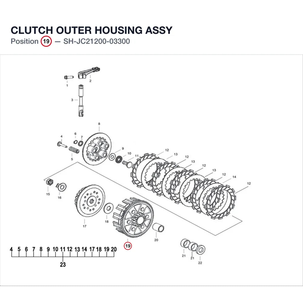 CLUTCH OUTER HOUSING ASSY product image