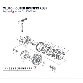 CLUTCH OUTER HOUSING ASSY product image