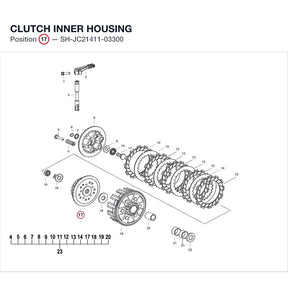 CLUTCH INNER HOUSING product image