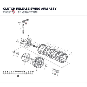 CLUTCH RELEASE SWING ARM ASSY product image