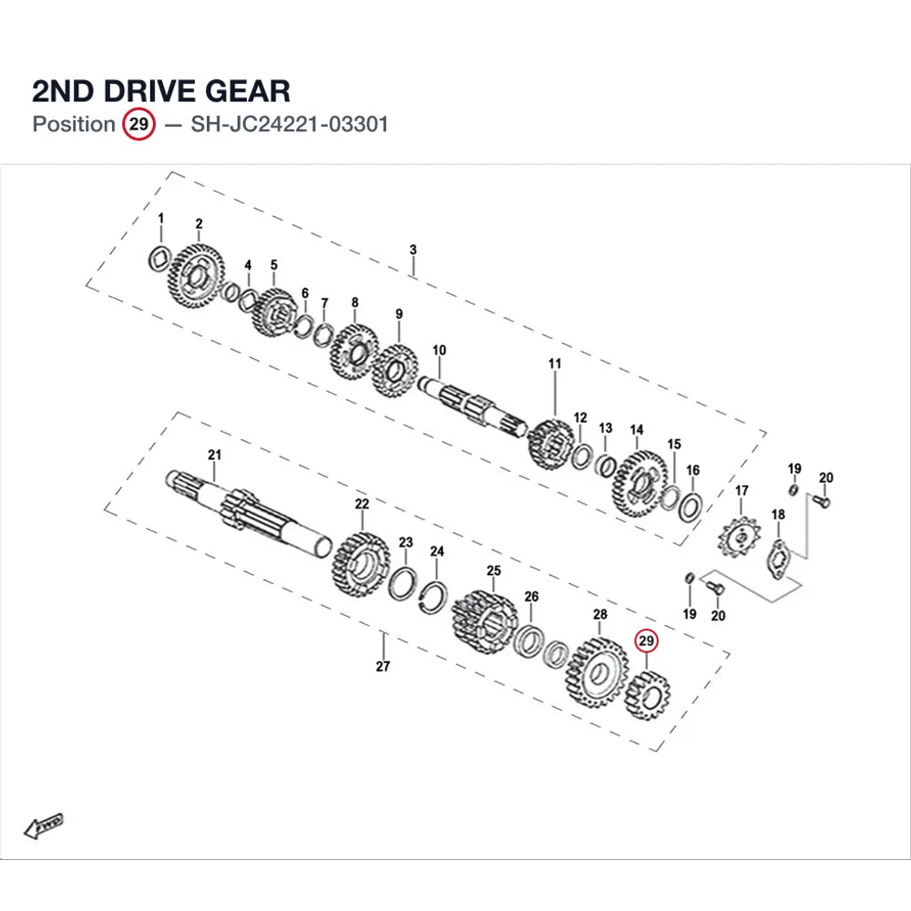 2ND DRIVE GEAR product image