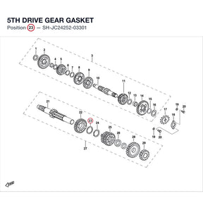 5TH DRIVE GEAR GASKET product image