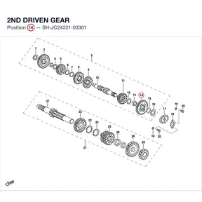 2ND DRIVEN GEAR product image